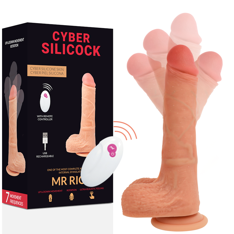 Cyber Silicock MR Rick 20.9 CM O 4 CM - Massaggiatore con telecomando