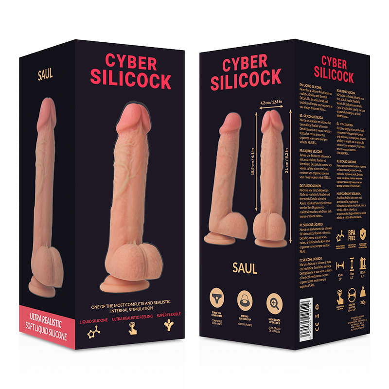 Cyber Silicock Strap ON Saul - Accessorio intimo - vista laterale