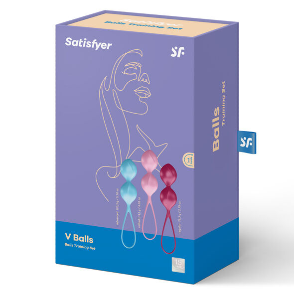 Satisfyer Allenamento Loveballs 2 - Palline Kegel - vista laterale