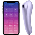 Satisfyer Dual Pleasure Air Pulse Mauve - Massaggiatore con app