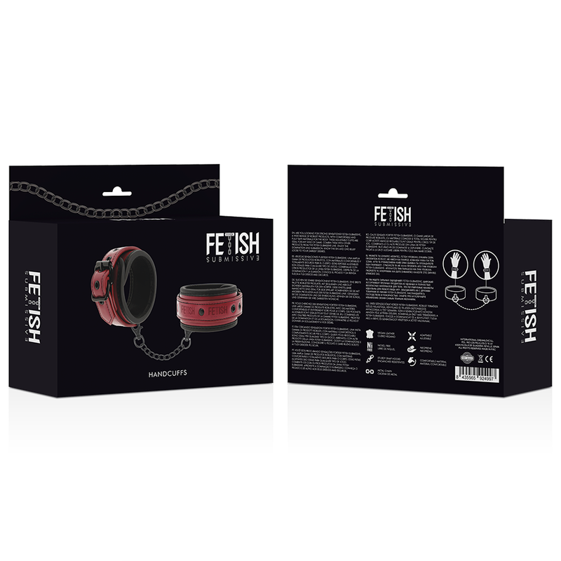 Fetish Submissive Dark Room Manette Vegan - Accessorio intimo - vista frontale