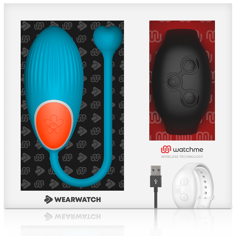 Wearwatch Tecnologia Watchme - Massaggiatore con telecomando, colore blu jet - vista frontale