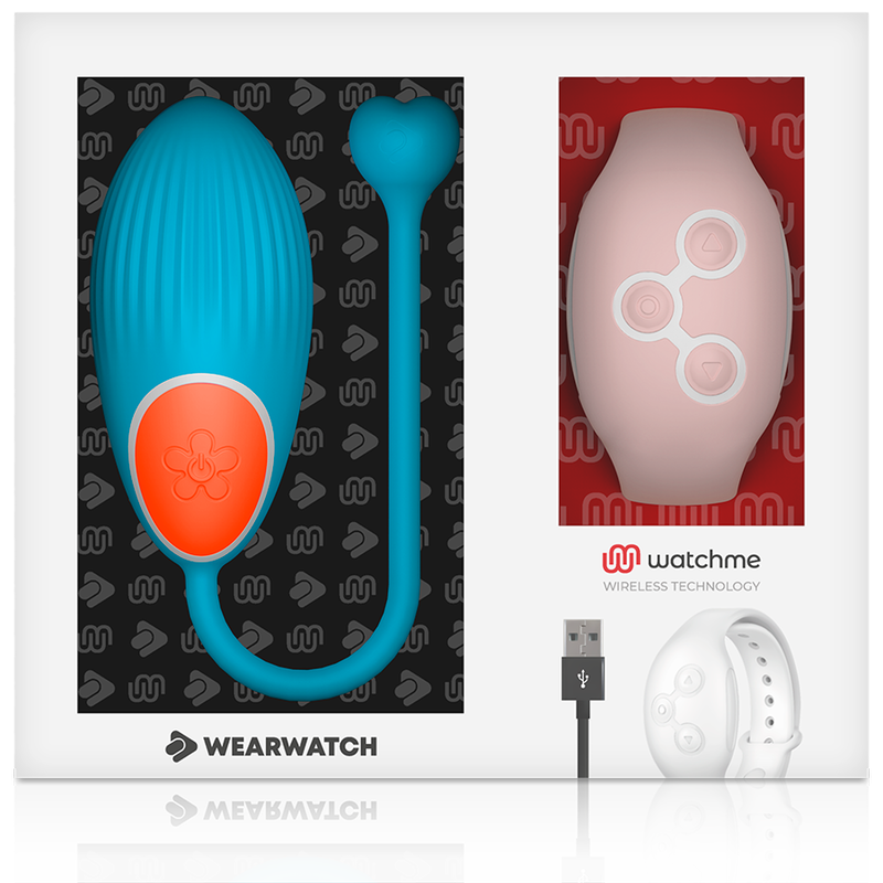 Wearwatch Tecnologia Watchme - Massaggiatore con telecomando, colore blu rosa - retro