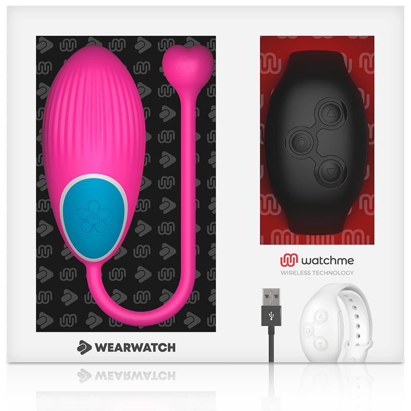 Wearwatch Tecnologia Watchme - Massaggiatore con telecomando, colore fucsia jet - retro