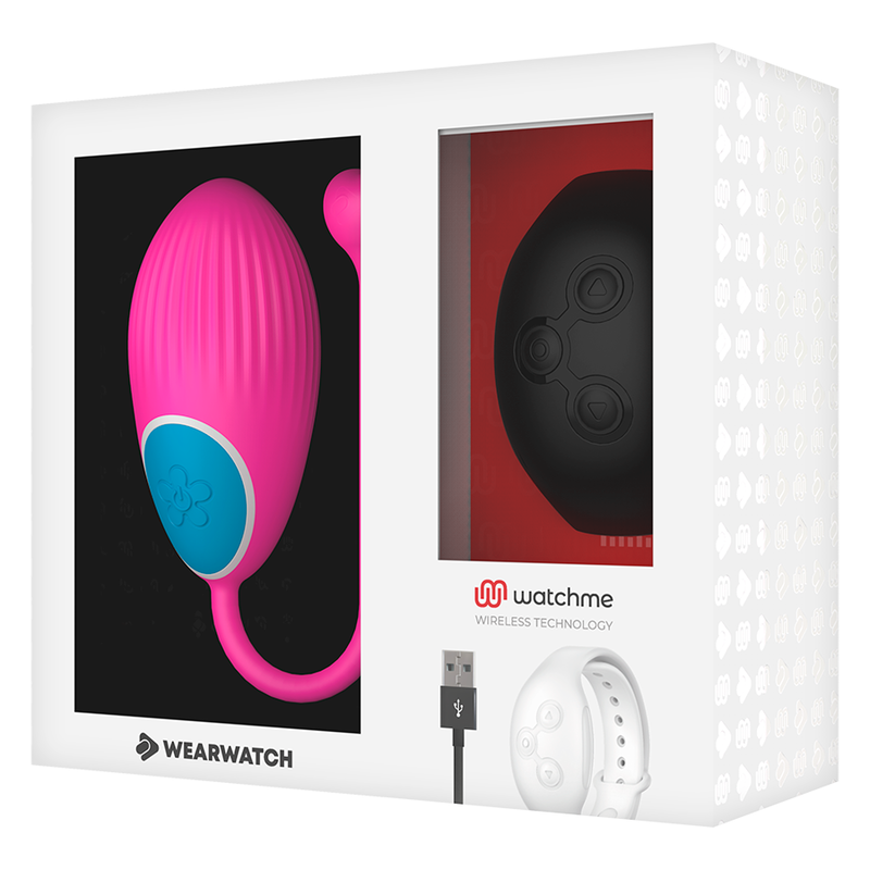 Wearwatch Tecnologia Watchme - Massaggiatore con telecomando, colore fucsia jet - vista frontale
