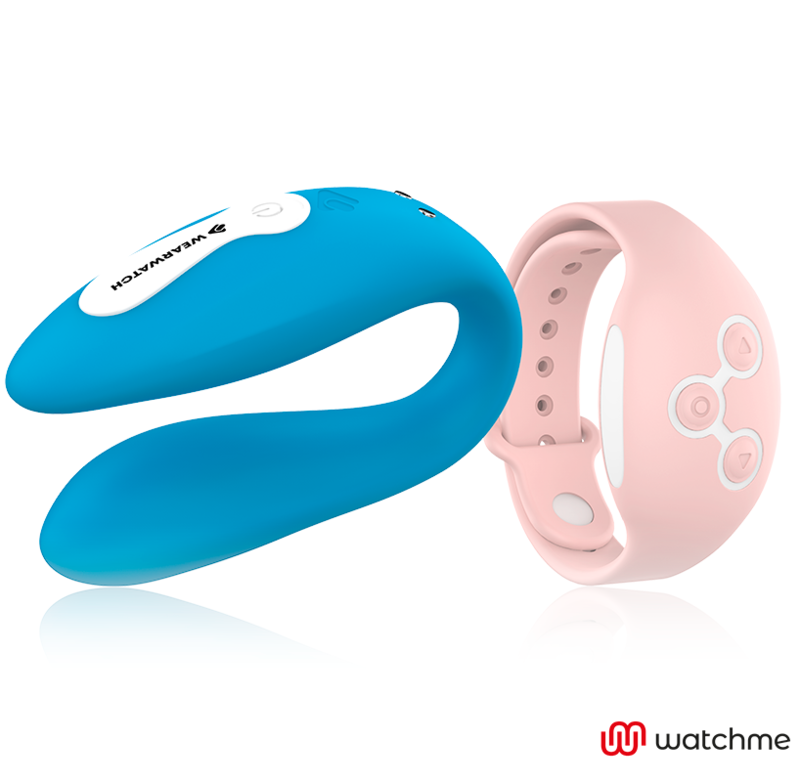 Wearwatch Watchme - Massaggiatore con telecomando, colore indigo/rosa - vista laterale