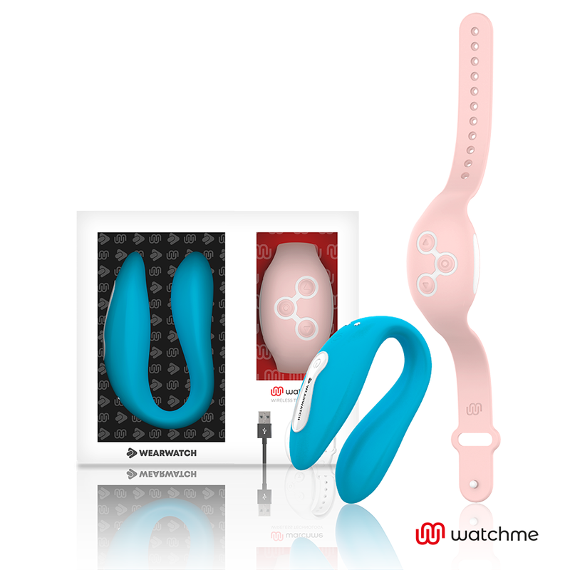 Wearwatch Watchme - Massaggiatore con telecomando, colore indigo/rosa
