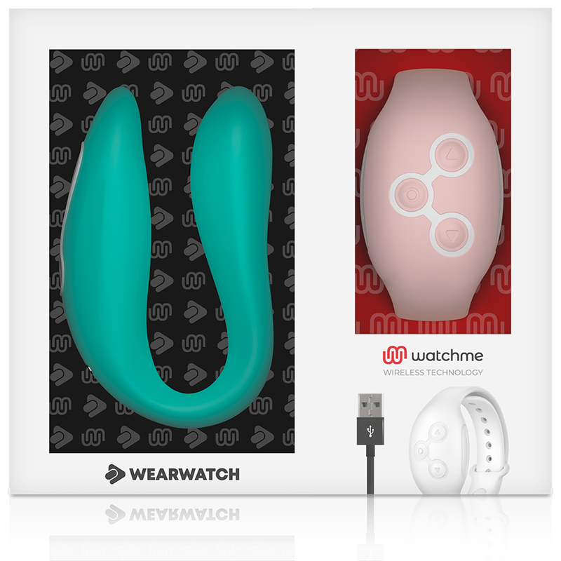 Wearwatch Watchme - Massaggiatore con telecomando, colore mare/rosa - retro