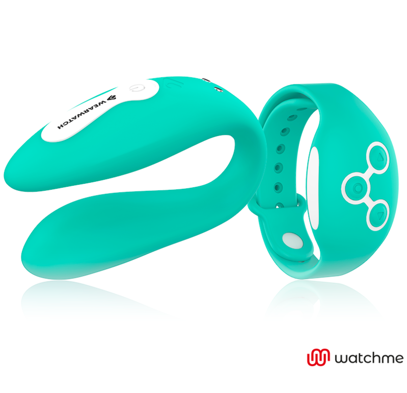 Wearwatch Watchme - Massaggiatore con telecomando, colore verde chiaro - vista laterale
