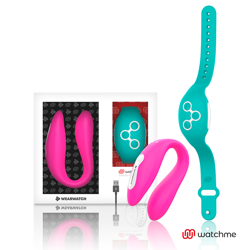 Wearwatch Watchme - Massaggiatore con telecomando, colore fucsia/mare