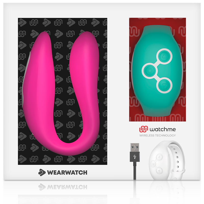 Wearwatch Watchme - Massaggiatore con telecomando, colore fucsia/mare - retro
