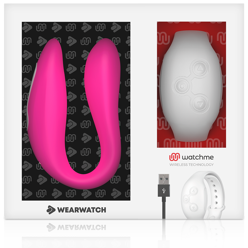 Wearwatch Watchme - Massaggiatore con telecomando, colore fucsia/neve - vista frontale