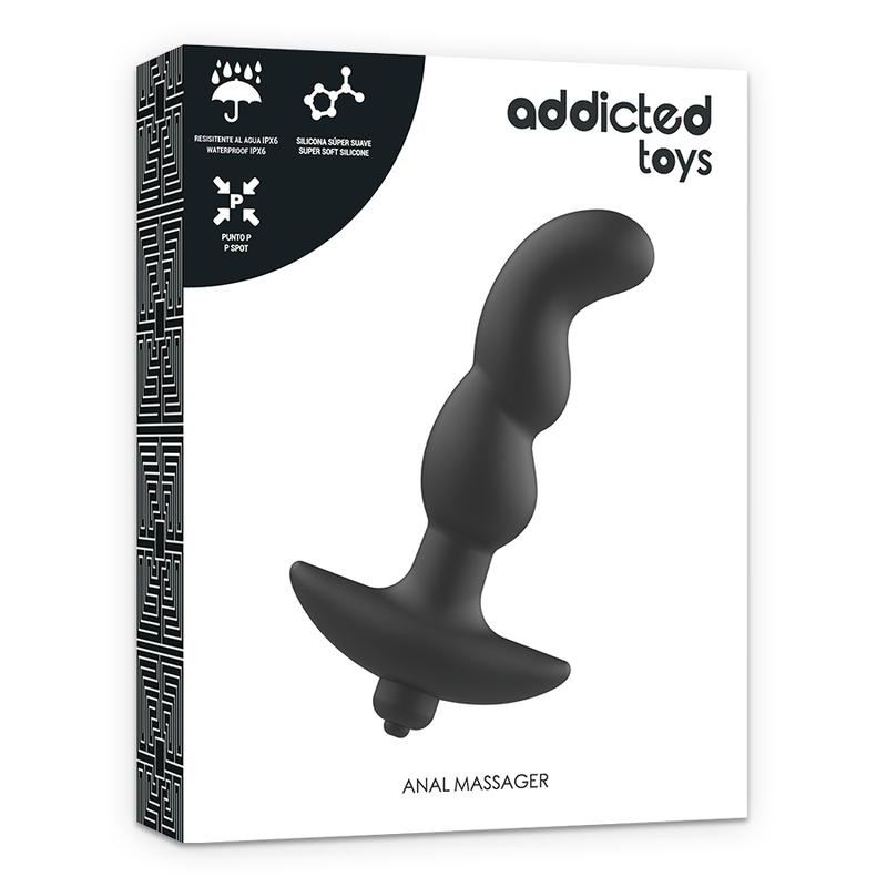 Addicted Toys Anale - Dispositivo per uomo, colore anale nera 2 - in mano per le dimensioni